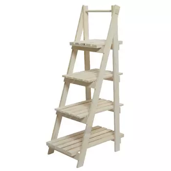 подставка для цветов Лестница 4 яруса 35х52х109см дерево натуральный