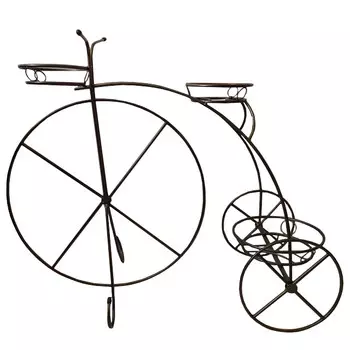 подставка для цветов Велосипед 3 горшка металл