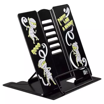 подставка для книг Мумии 15,8x16x12,8 см фиксация страниц металл чёрный