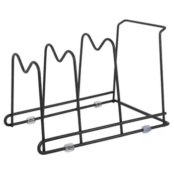 подставка для крышек TODELIA Compact 4 секции 30х19,5х21,5см настольная нерж.сталь