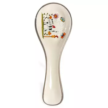 подставка для ложку Полосатый Кот 24,5см керамика