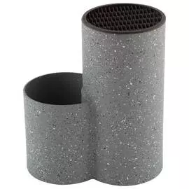 подставка для ножей и стол.приборов MALLONY Marmo 19х11х22см пластик, резина термопласт.