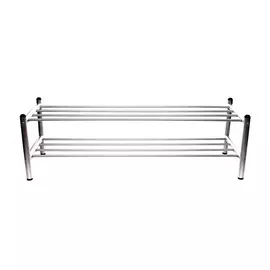 подставка для обуви 2 полки 900х300х280мм металлик металл