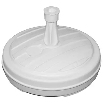 подставка для садового зонта 13л 44х44х14см d32мм пластик белый