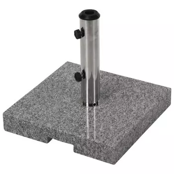 подставка для садового зонта 20кг 40х40х5см d25-48мм камень серый