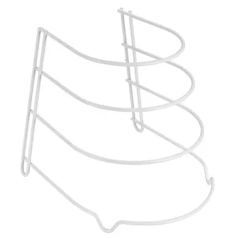 подставка для сковородок METALTEX Sierra 4 яруса нерж.сталь, полимерное покрытие белая