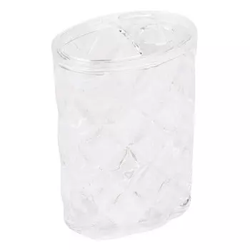 подставка для зубных щеток АКВАЛИНИЯ Хрусталь прозрачный пластик