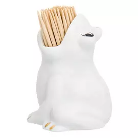 подставка для зубочисток Лягушка фарфор