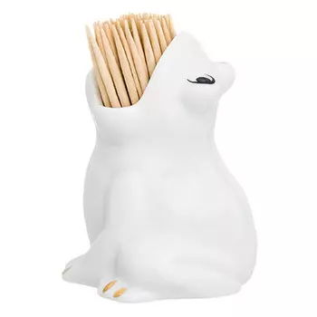 подставка для зубочисток Лягушка фарфор