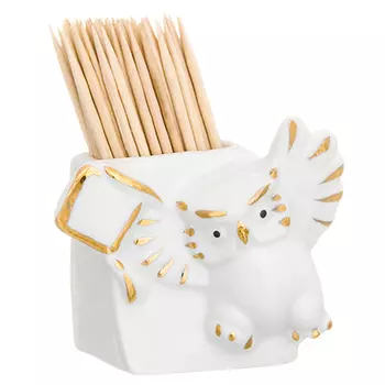 подставка для зубочисток Сова фарфор