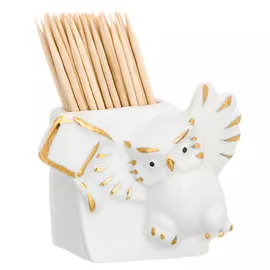 подставка для зубочисток Сова фарфор