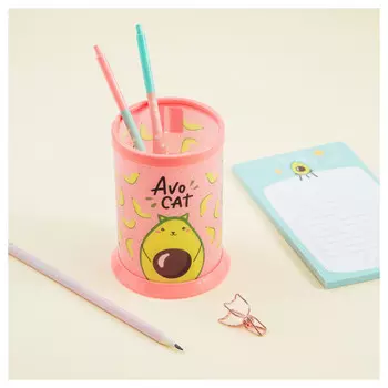 подставка-органайзер MESHU Avocat розовый пластик