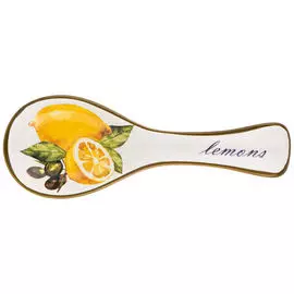 подставка под ложку AGNESS Лемон три 25х9см керамика