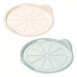 подставка-поднос БЫТПЛАСТ круглый 28,5х26см пластик микс цвета