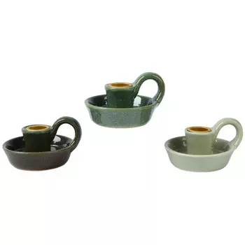 подсвечник Чашка 9,5х8,5х6см фарфор в асс-те