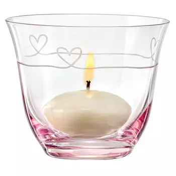 подсвечник CRYSTALEX 8х8х7см стекло сердце