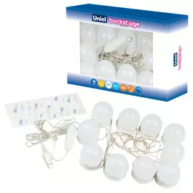 подсветка для макияжа UNIEL backstage 500Лм 4000К 10х8Вт LED белый