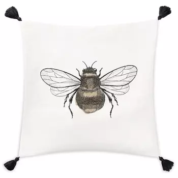 подушка декоративная ESTIA Байс 45х45см рогожка экрю арт.1003.00129