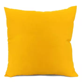 подушка декоративная габардин 45х45см желтая, арт.Г-45 желтый