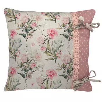 подушка декоративная NAT 40x40см розовая, арт.82755