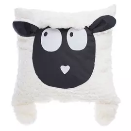 подушка декоративная Овечка 37,5х37,5см белая, арт.ПдО