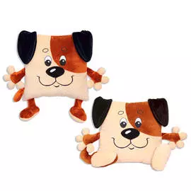 подушка декоративная Собачка 45х58см бежевая, арт.МЕХ-6-Собачка