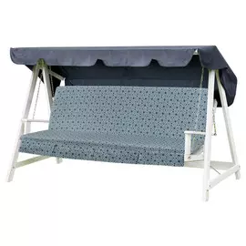 подушка для качелей 104х170х5см со спинкой хлопок в асс-те