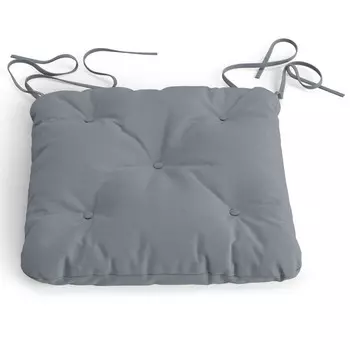 подушка для стула Дженни 400х400х70мм ткань оксфорд серый