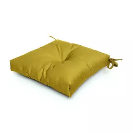 подушка для стула POOF 400х400х90мм желтая полиэстер