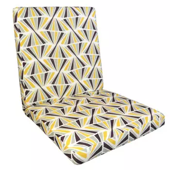 подушка для стула со спинкой 80х40х5см хлопок съемный чехол