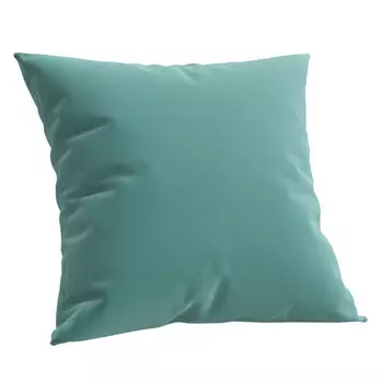 подушка Эшли 450х450х140мм велюр изумрудный Velutto 43