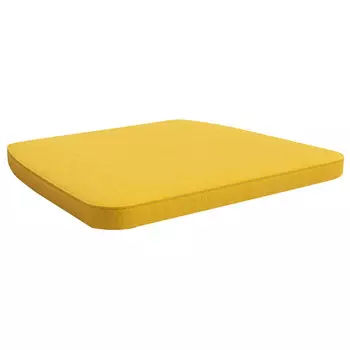 подушка для стула Рут 380х420х30мм рогожка/ткань Twist 10 желтый
