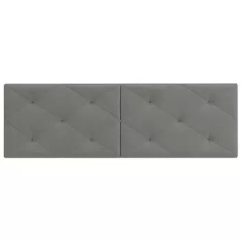 подушки приспинные к кровати Прованс 720х420х60мм рогожка серый