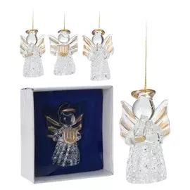 подвеска Ангел 6см стекло в асс-те