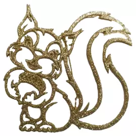 подвеска Белка 12см пластик белый