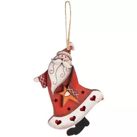 подвеска Дед Мороз 14х9см фанера