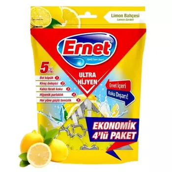 подвеска для унитаза ERNET Лимонный сад 4х50г