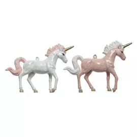 подвеска Единорог 10см пластик розовый в асс-те