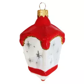 подвеска Фонарь 11см стекло в асс-те