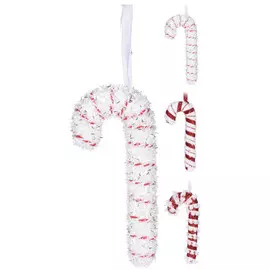 подвеска Конфета 17см полиэстер красно-белый в асс-те