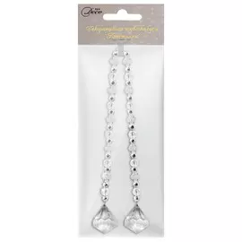 подвеска Кристаллы 36см пластик прозрачный
