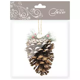 подвеска Лесная шишка 13см натуральный