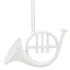 подвеска Музыкальный инструмент 12см акрил белый в асс-те