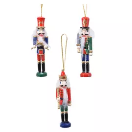 подвеска Щелкунчик 12,5см дерево в асс-те