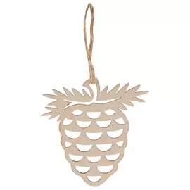 подвеска Шишка 8см фанера