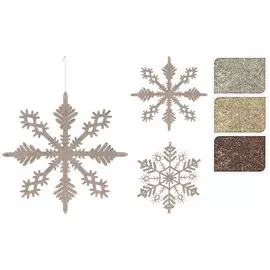 подвеска Снежинка полипропилен коричневый в асс-те