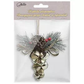 подвеска Виноградная гроздь 10см металл золото