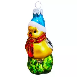 подвеска Воробей 11см стекло в асс-те