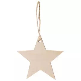 подвеска Звезда 8см фанера