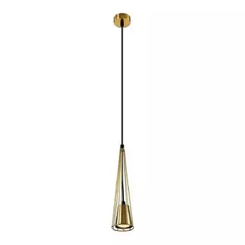 подвесной светильник Rivoli Elsa 4159-201, 1 х GU10 х 25 Вт, латунь